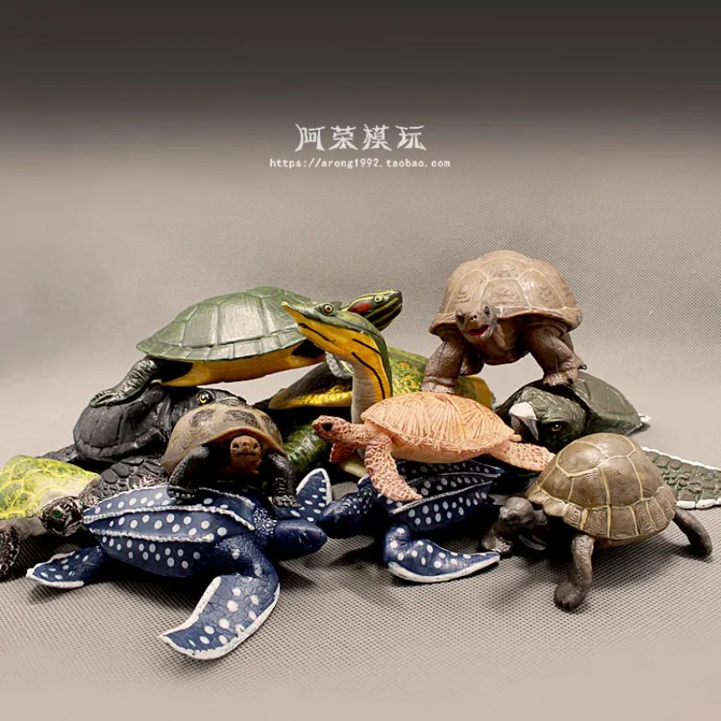 Aquarium Decor - Leatherback Red-eared Turtle Land Tortoise Oceans