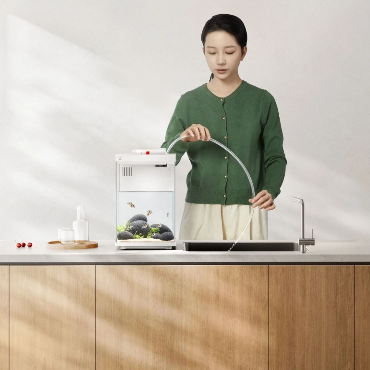 Mijia Smart Desktop Aquarium 1 - Xiaomi Aquarium Fish Tank ulasan dan harga