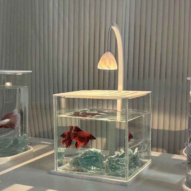 Acrylic Aquarium Ice Crystal L - Aquarium Fish Betta ulasan dan harga