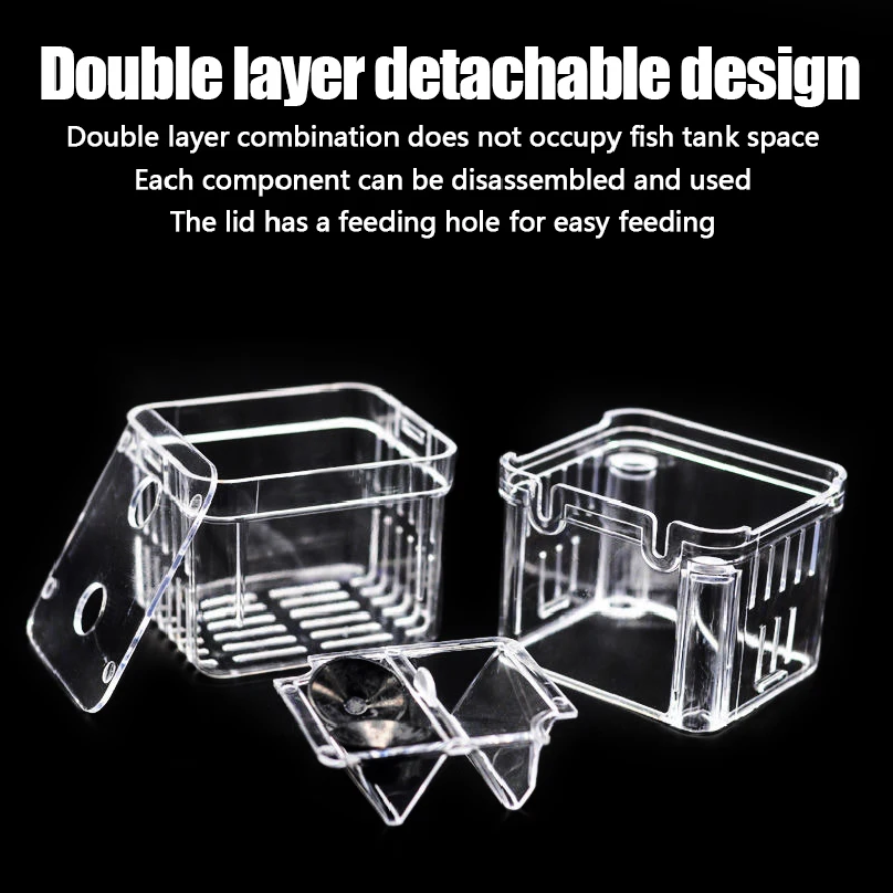 1PC Aquarium Fish Breeder Box  - Betta Fish Tank ulasan dan harga