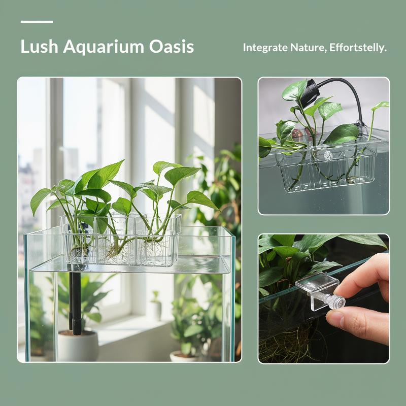 Hydroponic Plant Basket Food G - Fish Aquarium Home ulasan dan harga