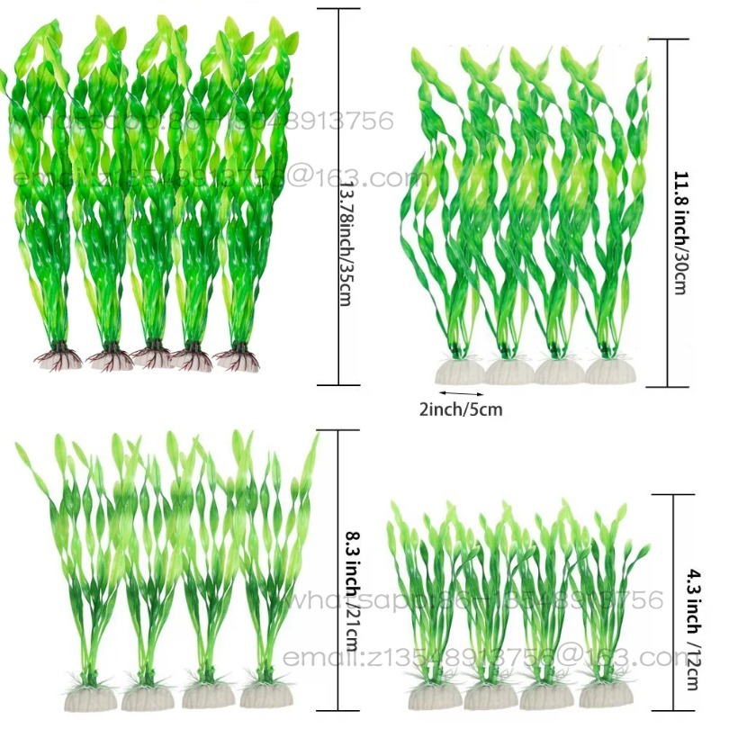 5/10pcs Plastic Aquarium Plant - Aquarium Decor ulasan dan harga