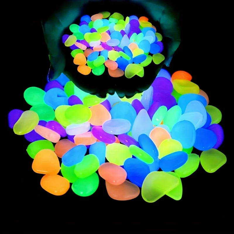 100pcs Resin Luminous Stones G - Aquarium Plants ulasan dan harga