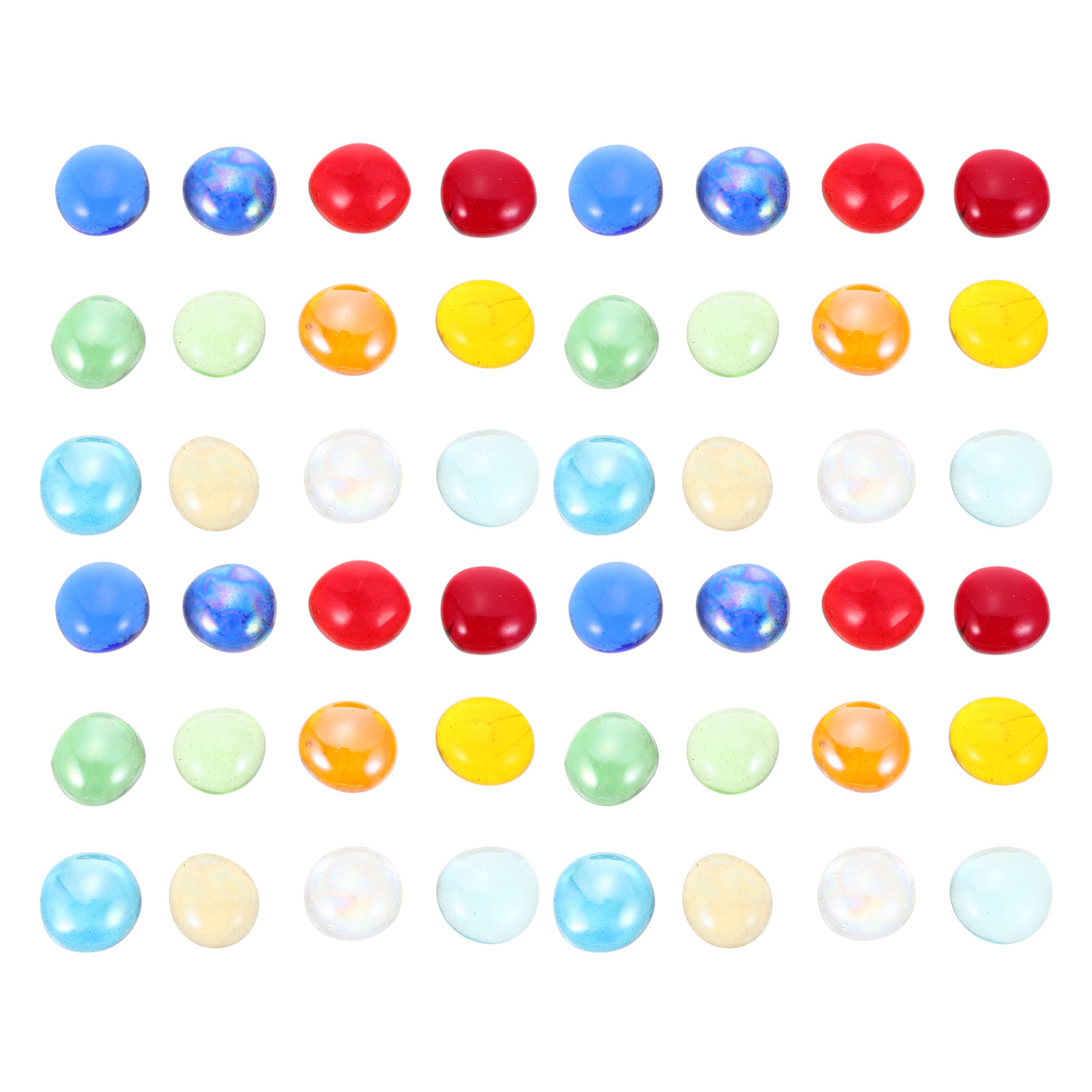 1 Bag Clear Flat Glass Marbles - Aquarium Fish Tank ulasan dan harga