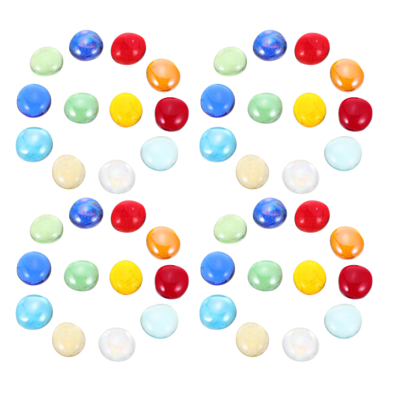 1 Bag Clear Flat Glass Marbles - Aquarium Fish Tank ulasan dan harga
