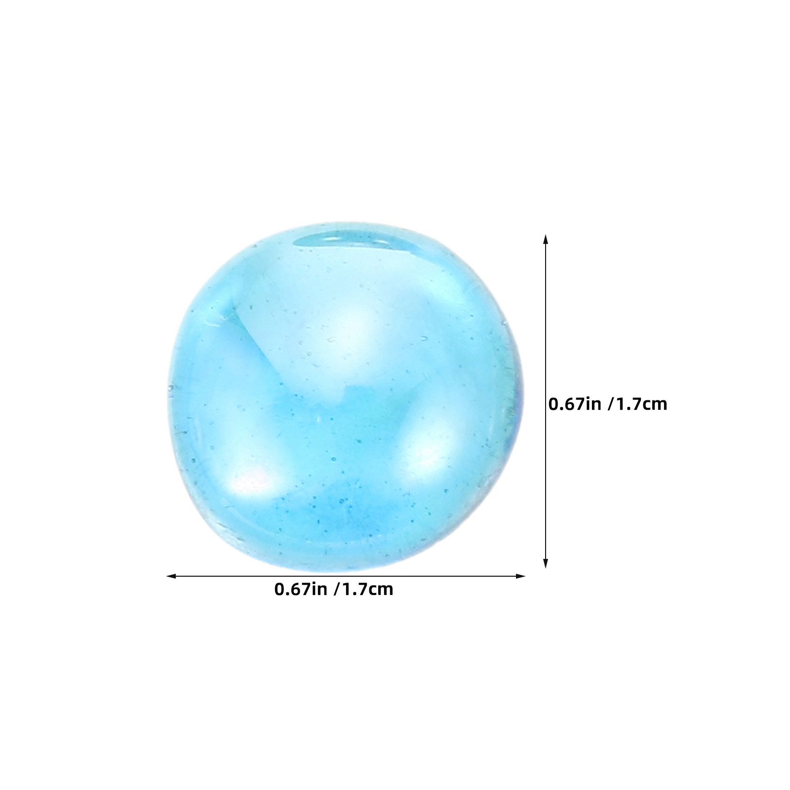 1 Bag Clear Flat Glass Marbles - Aquarium Fish Tank ulasan dan harga