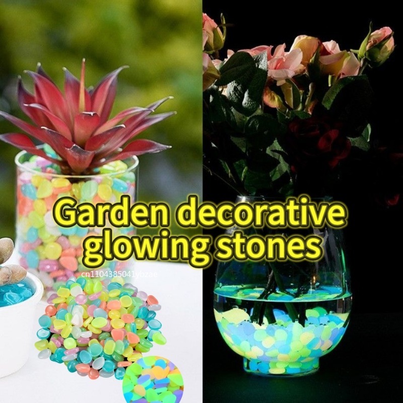 100-1000PCS Luminous Stone Gar - Fish Aquarium Home ulasan dan harga